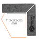Губка шлифовальная угловая Polax P100 110х90х25 мм (54-226)