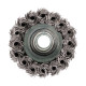 Szczotka czołowa z gwintem do szliferek kątowy, wiązki skręconego drutu M14 65 mm (54-159)