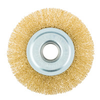 Disc brush for angle grinders, 125 mm 22.2 mm wavy wire (54-178)