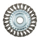 Szczotka tarczowa do szlifierek kątowych, 125 mm 22,2 mm drut pleciony (54-209)