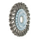 Szczotka tarczowa do szlifierek kątowych, 125 mm 22,2 mm drut pleciony (54-209)
