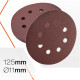 Tarcza szlifierska na rzep Polax z 8 otworami K120, 10 sztuk (54-217)