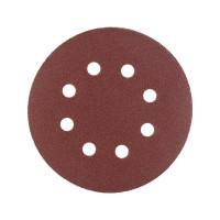 Шлифовальный круг на липучке Polax с 8 отверстиями K120, 10 шт (54-217)
