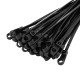 Opaska kablowa z pierścieniem montażowym 4,2 x 220 mm, czarny 100 szt. (37-118)