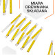 Линейка деревянная складная Polax 2 м (38-072)