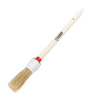 Round paint Polax brush wooden handle №2/20 mm (08-001)