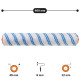 Wałek malarski "Nylon" 8х48х400 mm  (02-025)