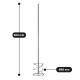 Mortar mixer for dry mixes SDS PLUS, 98 mm (31-002)
