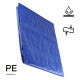 Plandeka 45g/m² Niebieski 4 x 5m z oczkami, laminowana dwustronnie Polax (70-098)