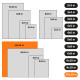 Plandeka 45g/m² Niebieski 10 x 10m z oczkami, laminowana dwustronnie Polax (70-105)