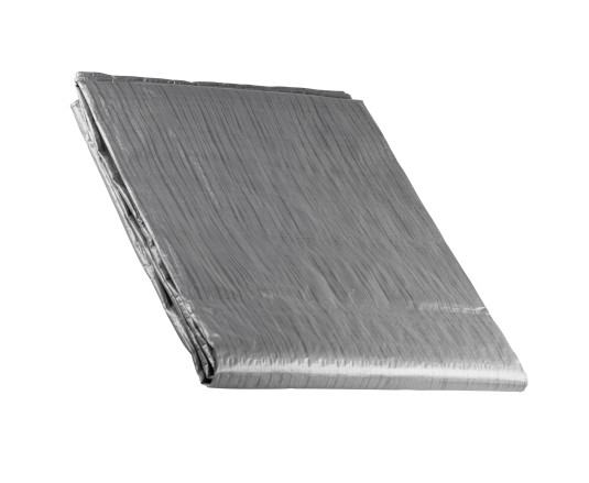 Тент тарпаулиновый серый/черный 2 x 3м, 80 гр/м², с ушками, двусторонняя ламинация Polax (70-106)