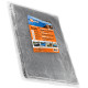 Plandeka 80g/m² Srebrny/Czarny 4 x 5m z oczkami, laminowana dwustronnie Polax (70-109)