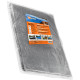 Plandeka 80g/m² Srebrny/Czarny 6 x 8m z oczkami, laminowana dwustronnie Polax (70-113)