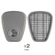 Replaceable carbon Polax cartridges A1, 2 pcs. (53-060)