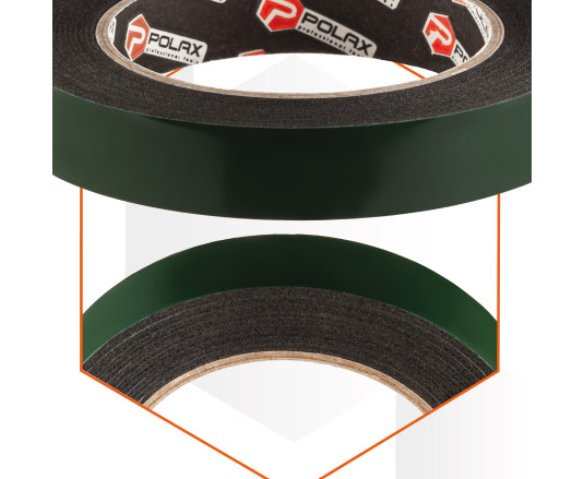 Taśma dwustronna piankowa, czarna 12 mm x 5 m (101-031)