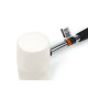 Rubber mallet with metal handle, white 680 g (39-004)