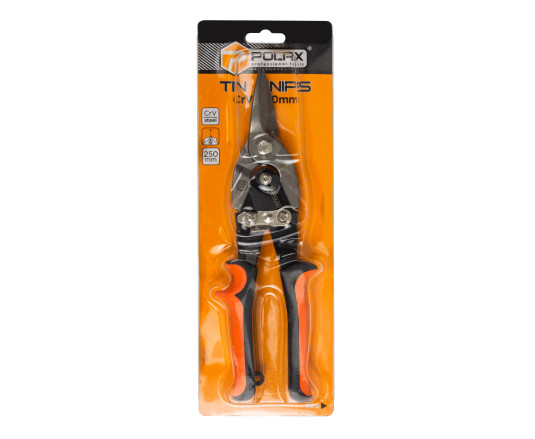 Tin snips, 250 mm straight Cr-V (25-001)