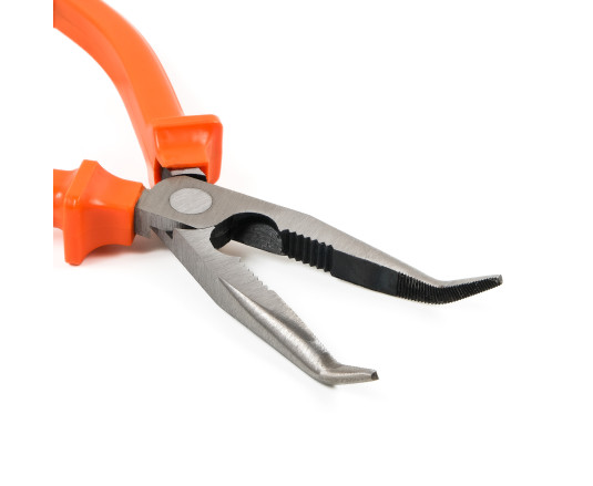 Bent nose pliers,  CR-V, 160 mm (35-025)
