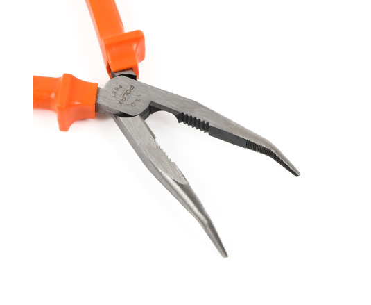 Bent nose pliers,  CR-V, 160 mm (35-025)