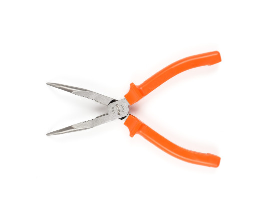 Bent nose pliers,  CR-V, 160 mm (35-025)