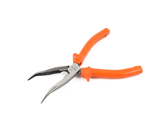 Bent nose pliers,  CR-V, 160 mm (35-025)