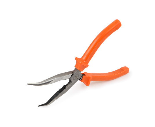Bent nose pliers,  CR-V, 160 mm (35-025)