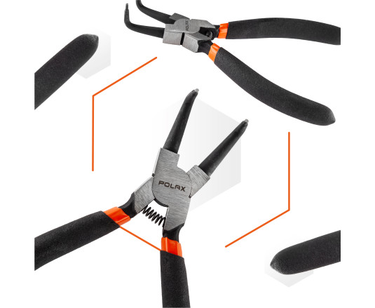 Szczypce segera 150mm, wygięte Polax (35-033)