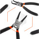 Szczypce segera 150mm, wygięte Polax (35-033)
