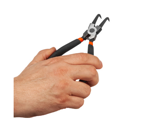 Szczypce segera 150mm, wygięte Polax (35-033)