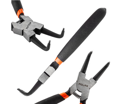 Szczypce segera 150mm, wygięte Polax (35-033)