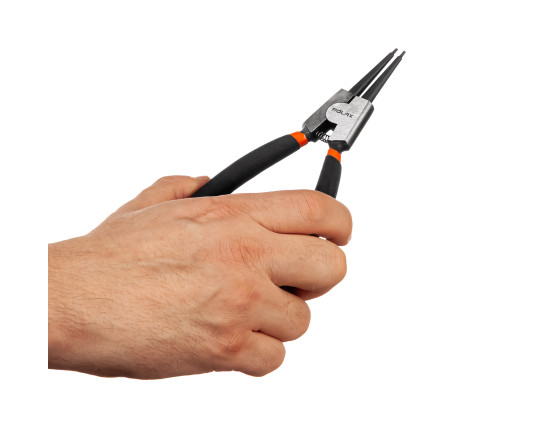 Ściągacz pierścieni zabezpieczających Polax prosty, rozpiętość 150 mm (35-034)