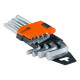 Zestaw kluczy imbusowych 9 sztuk, 1,5-10 mm, Cr-V (25-005)