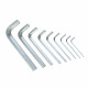 Zestaw kluczy imbusowych 9 sztuk, 1,5-10 mm, Cr-V (25-005)