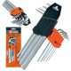 Zestaw wydłużonych kluczy imbusowych, 9 sztuk, 1,5-10 mm, Cr-V (25-006)