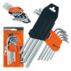 Zestaw kluczy imbusowych TORX , 9 sztuk, Cr-V (25-007)