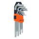 Zestaw kluczy imbusowych TORX , 9 sztuk, Cr-V (25-007)