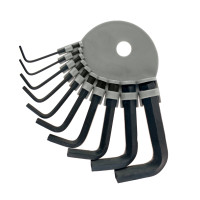 Zestaw kluczy imbusowych Polax, na kółku 10 szt. 1,5-10 mm (25-011)